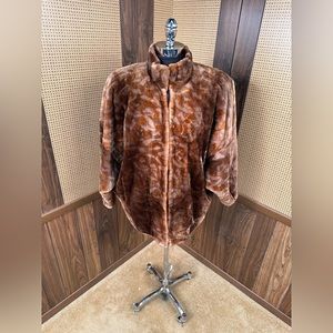 Beautiful Vintage Zuki Made In Canada Dyed Sheared Beaver Fur Coat Jacket 10